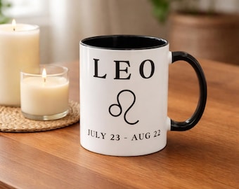 Leo Zodiac Mug  Astrology Coffee Cup for Leo Gift, Horoscope Mug, Zodiac Sign Mug, Birthday Gift for Her or Him