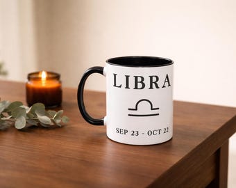 Libra Zodiac Mug, Libra Gift, Astrology Mug, Horoscope Coffee Cup, Libra Birthday Gift, Zodiac Coffee Mug, 11oz Ceramic Mug