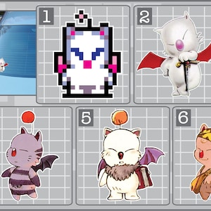MOOGLE from Final Fantasy Vinyl Decal Choose Your Favorite Mog Sticker Stiltzkin