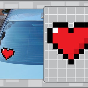 HEART Sprite from the Legend of Zelda 8Bit Life Vinyl Decal Video Game Sticker Laptop Car Window Decal