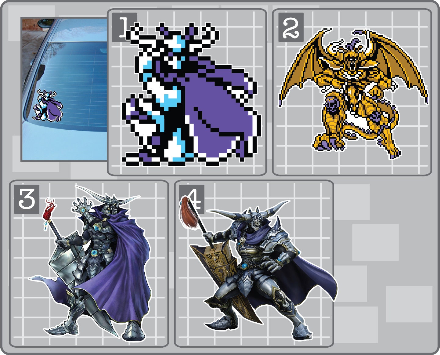 GARLAND or CHAOS From Final Fantasy Vinyl Decal Sticker Choose