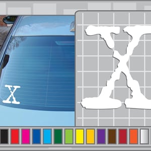 X-FILES X Logo Cut Vinyl Decal Car Truck Window Sticker Mulder & Scully