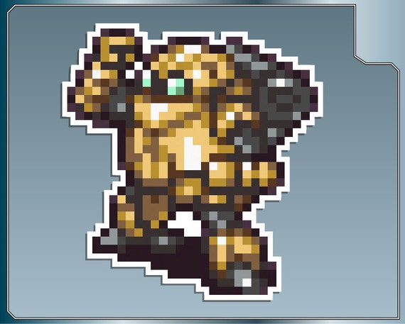 ROBO Sprite No. 2 From Chrono Trigger 16 Bit Vinyl Decal Sticker