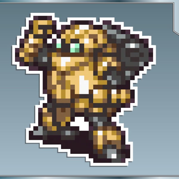 ROBO Sprite No. 2 from Chrono Trigger 16 Bit Vinyl Decal Sticker