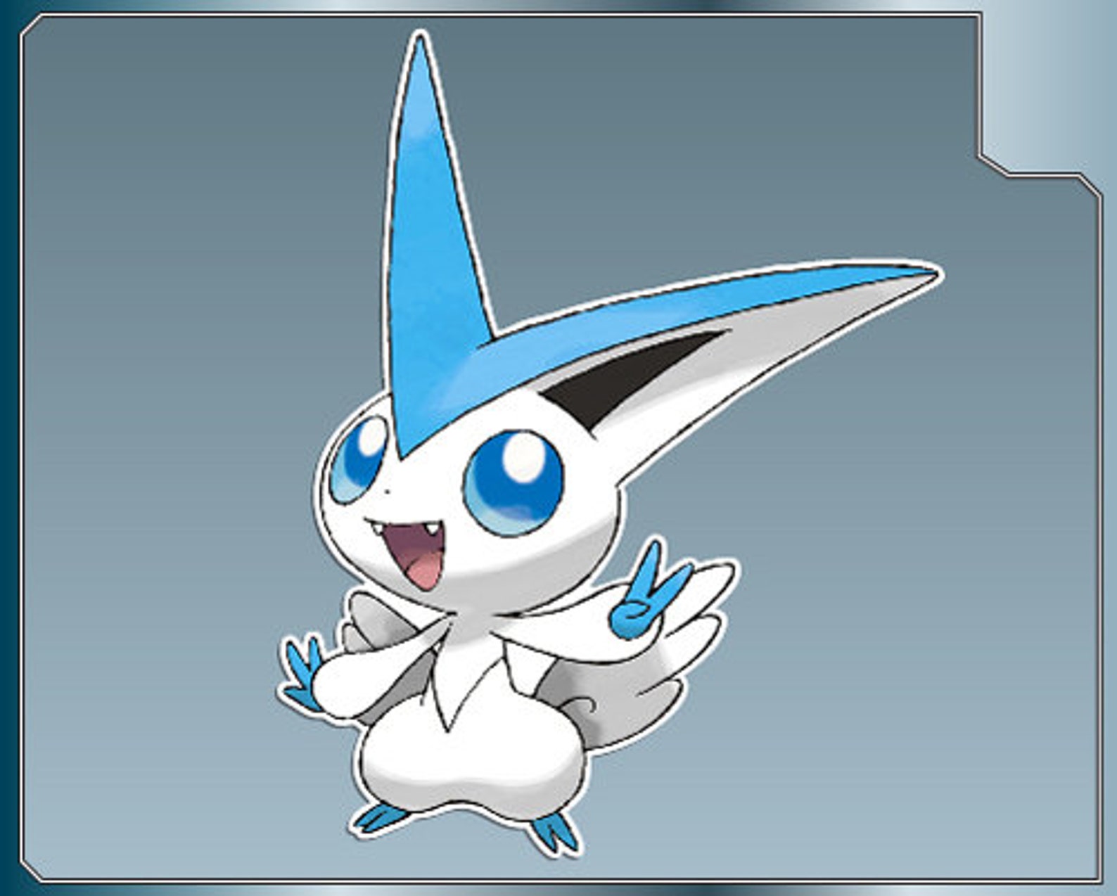 SHINY VICTINI vinyl decal No. 1 from Pokemon Sticker for Just image 0.