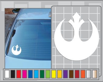 REBELLION Logo Cut Vinyl Decal #1 Rebel Logo Star Wars Sticker