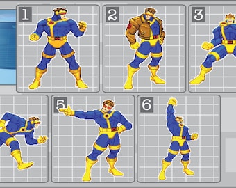 Final Fantasy 8 Bit Character Sprites Vinyl Decals Classic NES