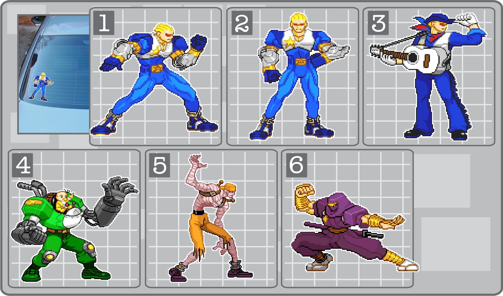 CAPTAIN COMMANDO Vinyl Decal From Marvel Vs. Capcom. Choose Your ...