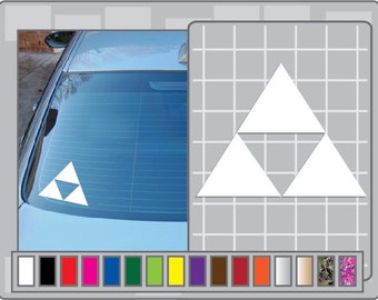 TRIFORCE ICON Logo No. 2 from the Legend of Zelda Cut Vinyl Decal Sticker