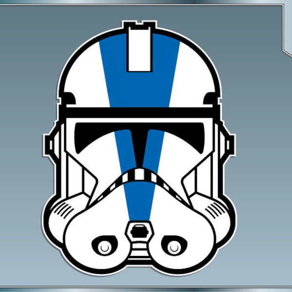 501st Clonetrooper Helmet vinyl decal sticker from Star Wars