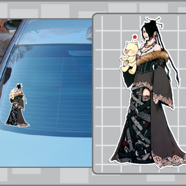LULU from Final Fantasy Vinyl Decal FFX Sticker