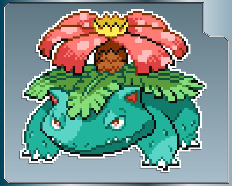 VENUSAUR Sprite vinyl decal from Pokemon Sticker for Just Etsy