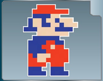 MARIO Sprite No. 2 vinyl decal from Donkey Kong Sticker for Almost Anything!