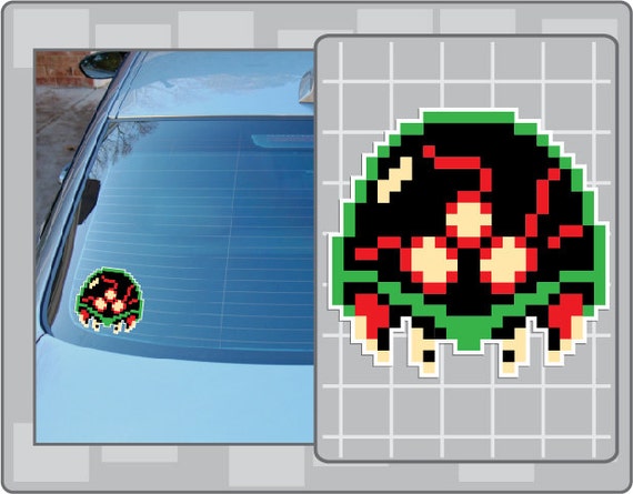 Sprite From Metroid No. 1 8bit Vinyl Decal Video Game Etsy