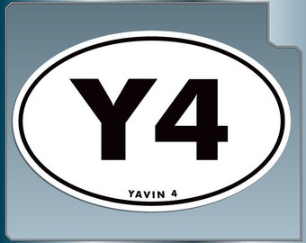 YAVIN 4 euro style vinyl decal sticker from Star Wars