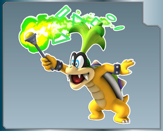 Iggy Koopa Cartoon Vinyl Decal From Super Mario Bros Sticker Etsy