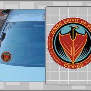 SPIRIT of FIRE Icon Logo vinyl decal from Halo Sticker for just about Anything!