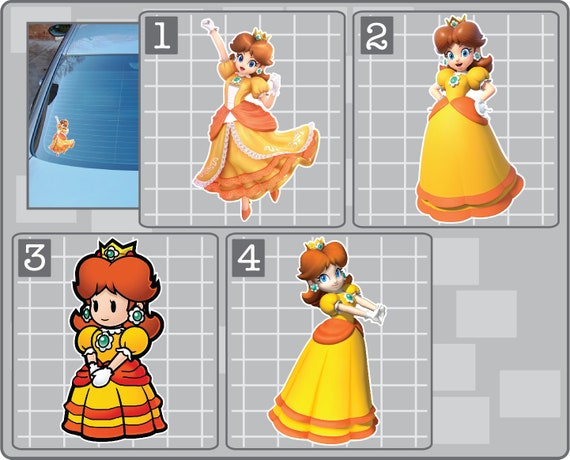 PRINCESS DAISY Vinyl Decal From Super Mario Choose a