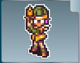 LUCCA Sprite No. 2 from Chrono Trigger 16 Bit Vinyl Decal Sticker