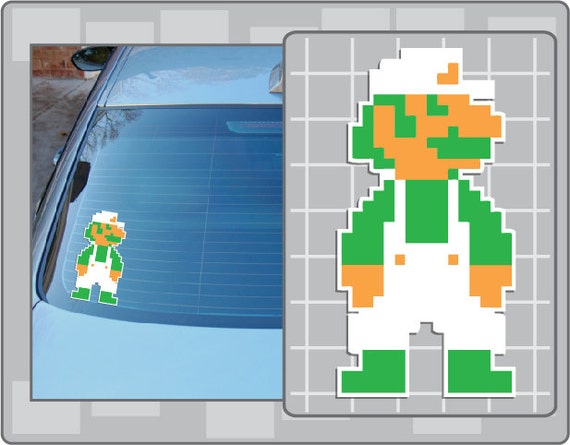 8 bit luigi sprite