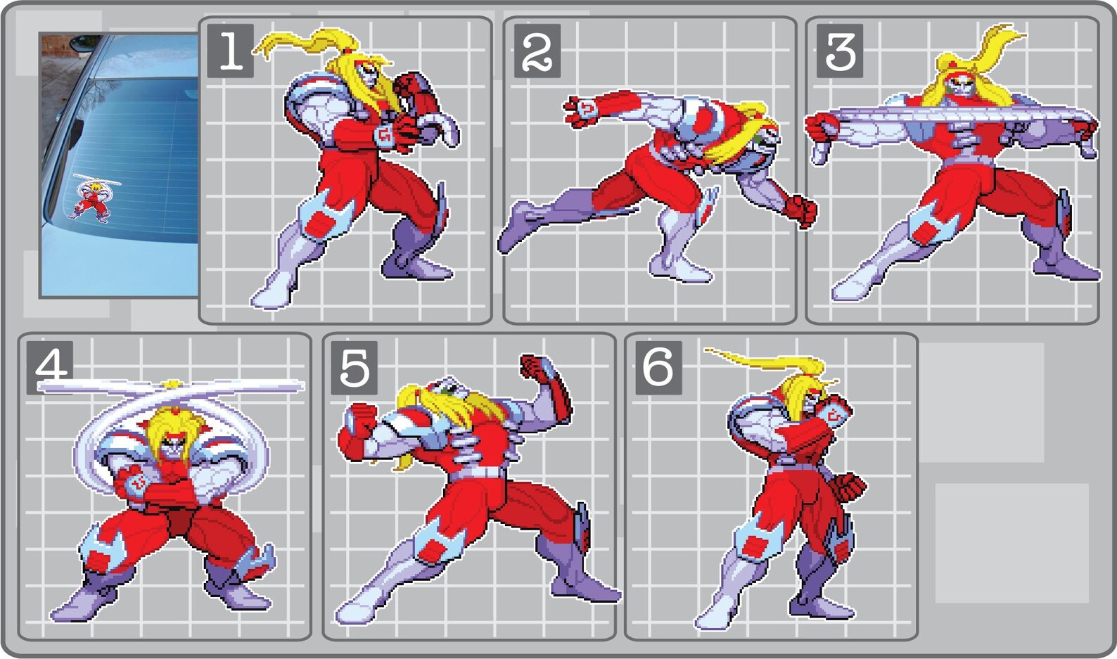 OMEGA RED Vinyl Decal From Marvel Vs. Capcom. Choose Your Favorite Pose ...