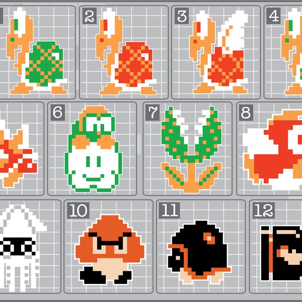 Super Mario Enemies Svg - Etsy