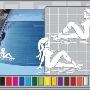 Star Wars Dancing Mud Flap Girl, Dancing Twilek Cut Vinyl Decal Sticker Jabba&#39;s Dancer Mudflap