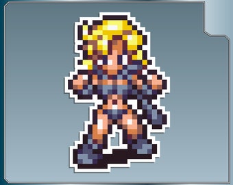 AYLA Sprite No. 2 from Chrono Trigger 16 Bit Vinyl Decal Sticker