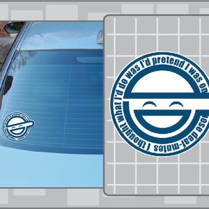 LAUGHING MAN Logo vinyl decal from Ghost in the Shell Anime Sticker