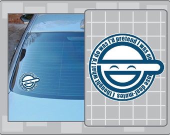 LAUGHING MAN Logo vinyl decal from Ghost in the Shell Anime Sticker