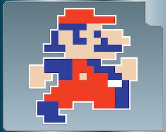 MARIO Sprite No. 1 vinyl decal from Donkey Kong Sticker for Almost Anything!
