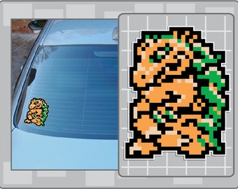 KRAID Sprite from Metroid 8Bit Vinyl Decal Video Game Sticker Laptop Car Window Decal