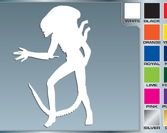 ALIEN Warrior Silhouette No. 1 from Aliens Cut Vinyl Decal Xenomorph Sticker