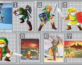 LINK Vinyl Decal from the Legend of Zelda Choose Your Version Pack #2 Ocarina of Time Majora's Mask Original Laptop Phone Sticker