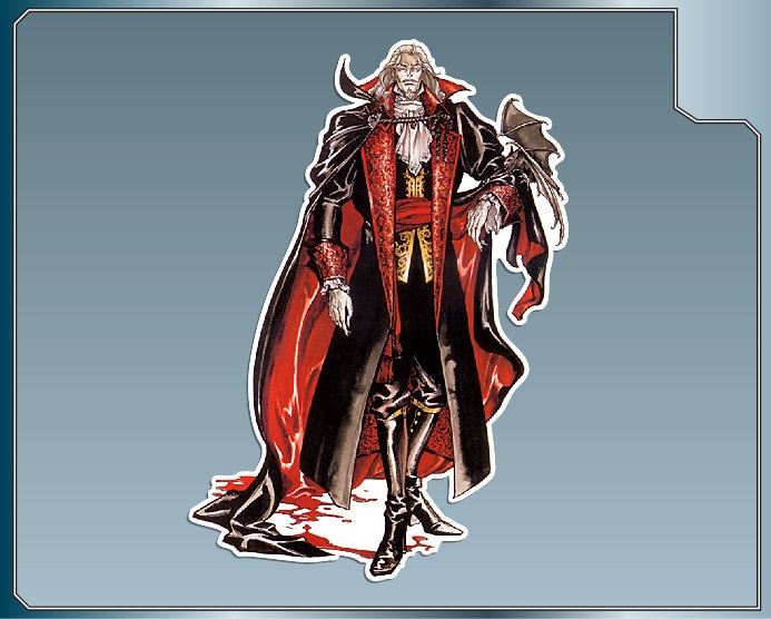 DRACULA Vinyl Decal No. 1 From Castlevania Symphony of the Night