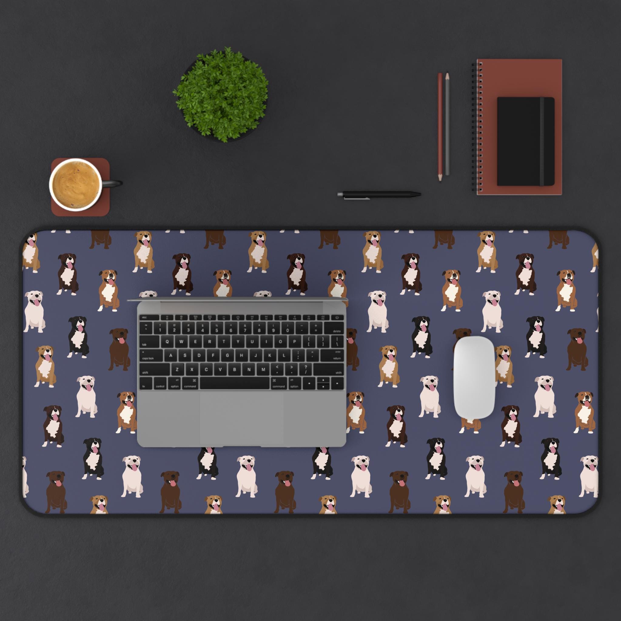 BelugaDesign Tappetino Da Scrivania Grande 40x72 Cm Con Cane Spaziale Shiba Inu - Tappetino Per Mouse Morbido E Antiscivolo, Stile Kawaii Anime, Lavabile