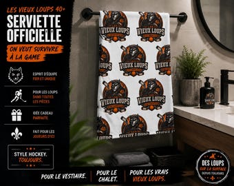 Official Les Vieux Loups 40+ towel