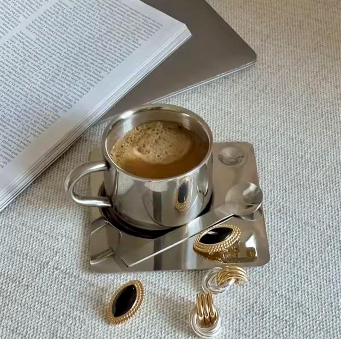 Ensemble Café Betty Boop – Tasse, Plateau Et Cuillère En Céramique Noir Et Rose