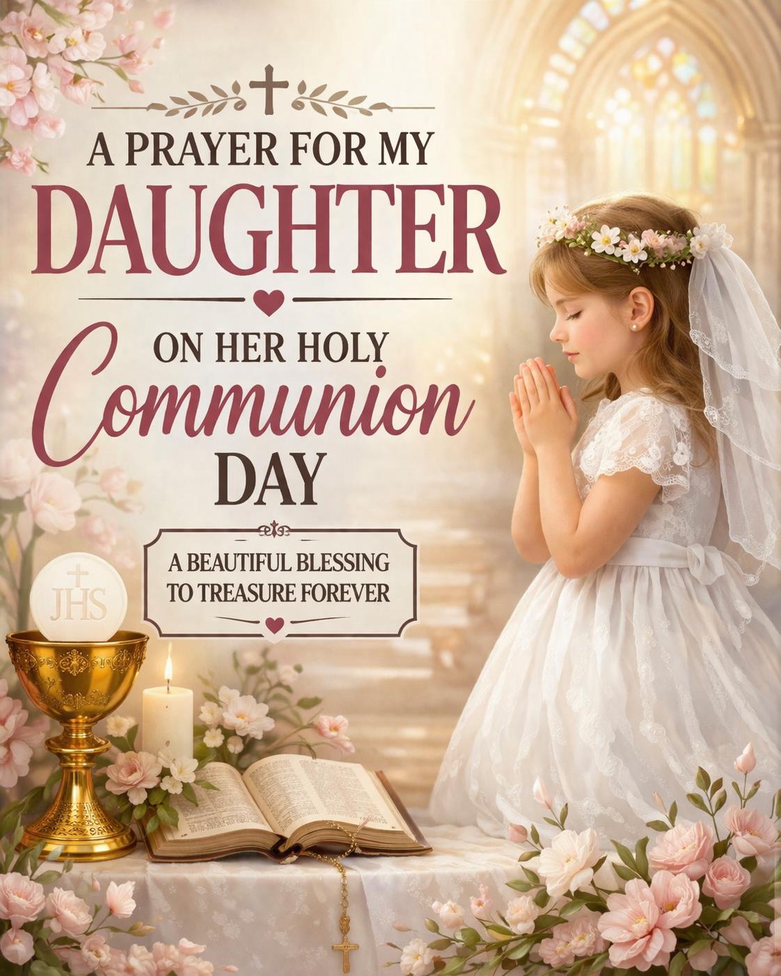 First Holy Communion Gift for Daughter, Special Prayer for My Daughter ...