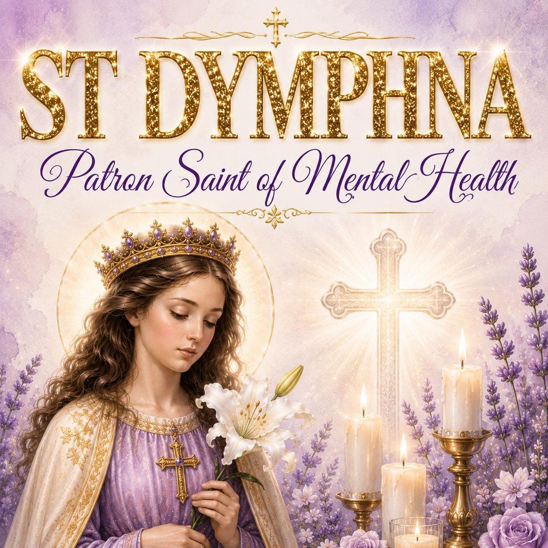 Prayer to Saint Dymphna, Patron of Mental Health Catholic Print ...