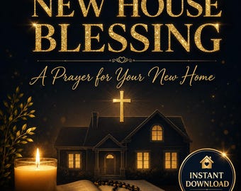 New House Blessing Printable | Irish House Blessing | Bless This Home Prayer | Housewarming Gift | New Home Gift Idea | Digital Download