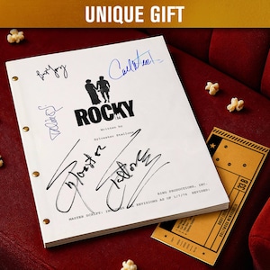 ROCKY (1976) Signed Movie Screenplay / Film Script | Autograph Preprints | Film Memorabilia | Limited Edition | Unique Gift Idea