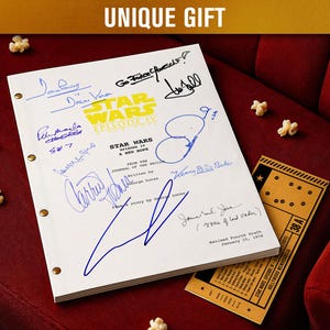 STAR WARS IV – A New Hope (1977) Signed Movie Screenplay / Film Script | Autograph Preprints | Film Memorabilia | Unique Gift Idea