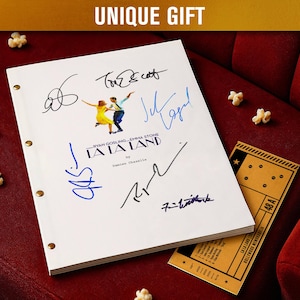 LA LA LAND (2016) Signed Movie Screenplay / Film Script | Autograph Preprints | Film Memorabilia | Limited Edition | Unique Gift