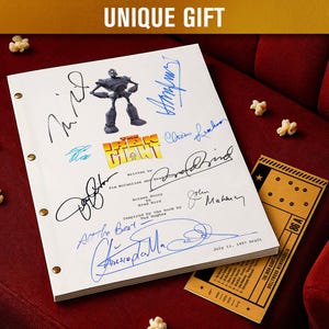 IRON GIANT (1999) Signed Movie Screenplay / Film Script | Autograph Preprints | Film Memorabilia | Limited Edition | Unique Gift