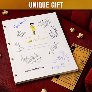 Coraline (2009) Signed Movie Screenplay / Film Script | Autograph Preprints | Film Memorabilia | Limited Edition | Unique Gift