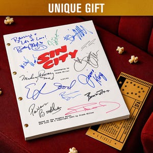 SIN CITY (2005) Signed Movie Screenplay / Film Script | Autograph Preprints | Film Memorabilia | Limited Edition | Unique Gift Idea