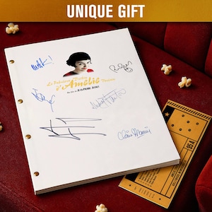 AMÉLIE (2001) Signed Movie Screenplay / Film Script | Autograph Preprints | Film Memorabilia | Limited Edition | Unique Gift