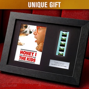 Honey, I Shrunk the Kids (1989) gecertificeerde 35 mm-filmcellen in een frame met led-achtergrondverlichting | Echte filmmemorabilia | Beperkte oplage | Zeldzaam cadeau