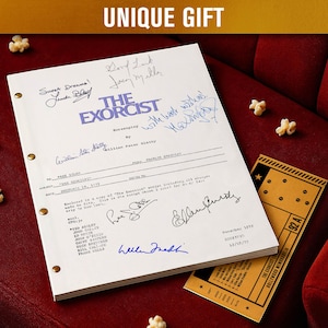 THE EXORCIST (1973) Signed Movie Screenplay / Film Script | Autograph Preprints | Film Memorabilia | Limited Edition | Unique Gift